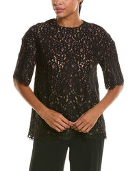 Michael Kors Collection Lace Crewneck T-Shirt