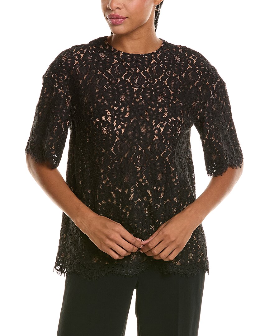 Michael Kors Collection Lace Crewneck T-Shirt