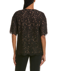 Michael Kors Collection Lace Crewneck T-Shirt