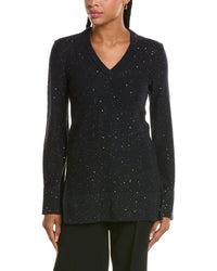 Michael Kors Collection Linen-Blend Embellished Sweater