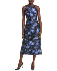 Michael Kors Collection Silk & Wool-Blend Halter Dress