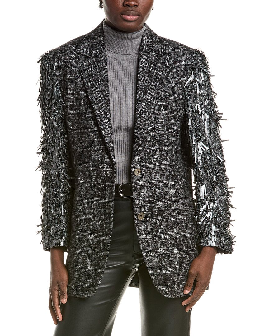 Michael Kors Collection Smudge Ryan Wool Blazer