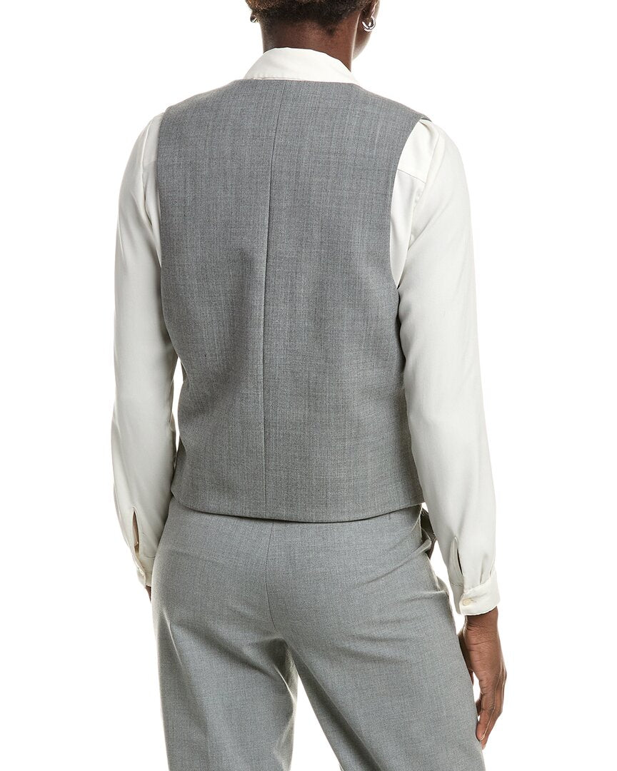 Michael Kors Collection Michael Kors Collection Cropped Wool-Blend Vest