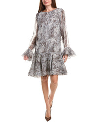 Lafayette 148 New York Lafayette 148 New York Wool-Blend A-Line Ruffle Dress