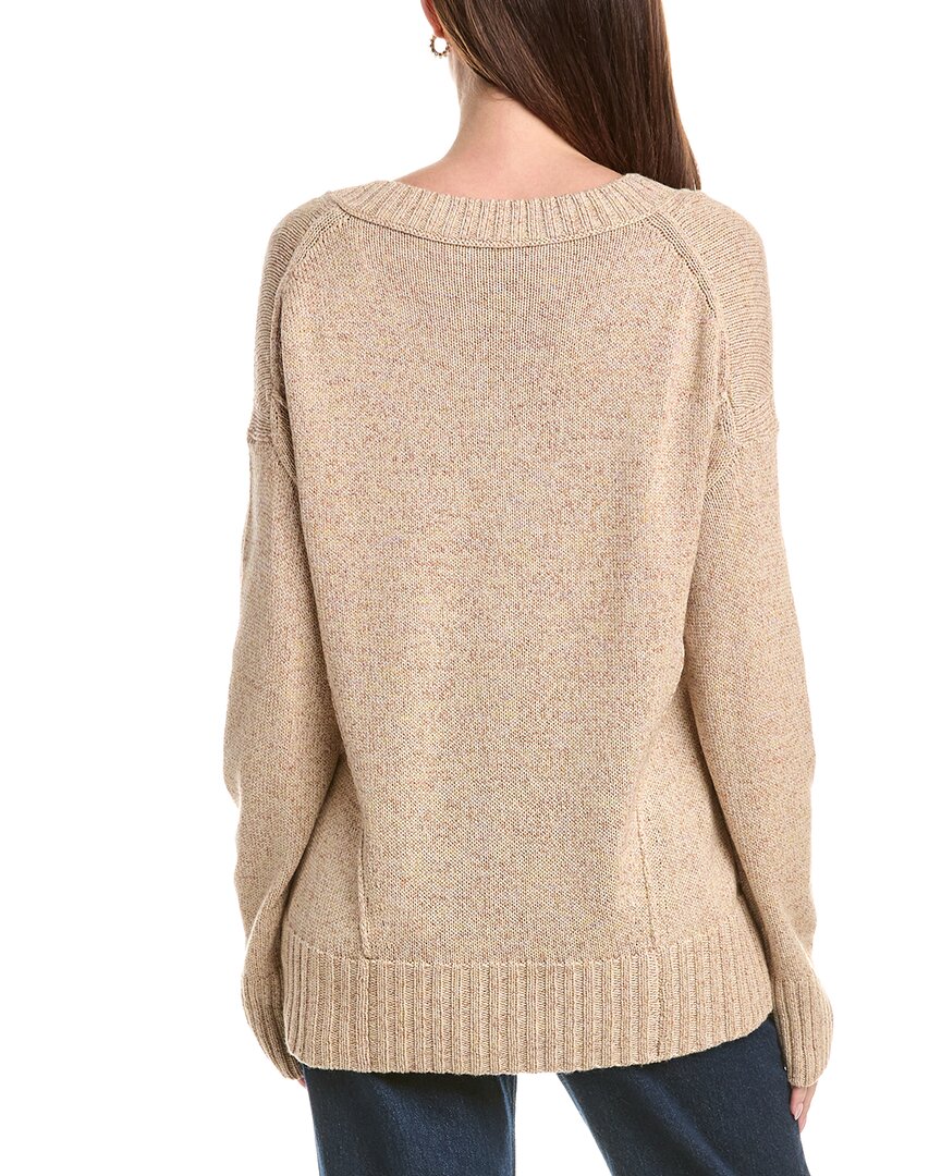 Lafayette 148 New York Lafayette 148 New York Wide V-Neck Cashmere & Silk-Blend Sweater