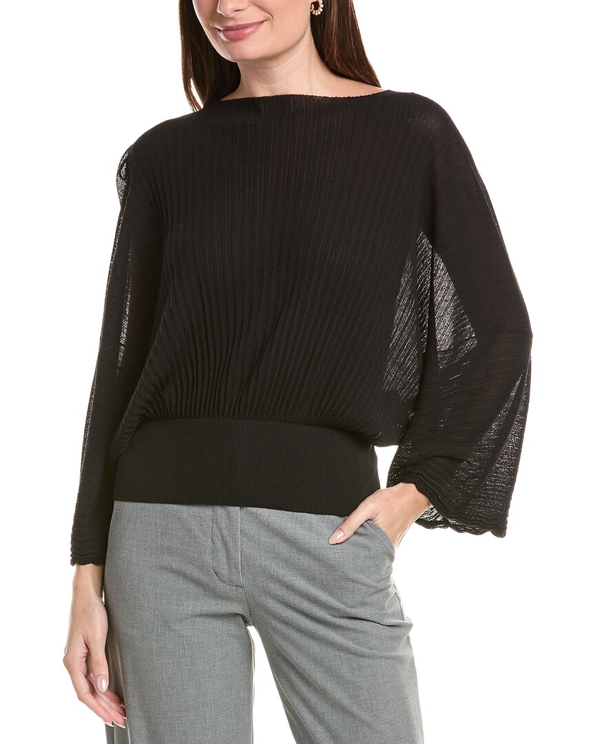 Lafayette 148 New York Lafayette 148 New York Pleated Dolman Silk Sweater