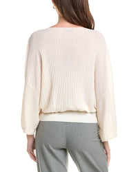 Lafayette 148 New York Lafayette 148 New York Pleated Dolman Silk Sweater