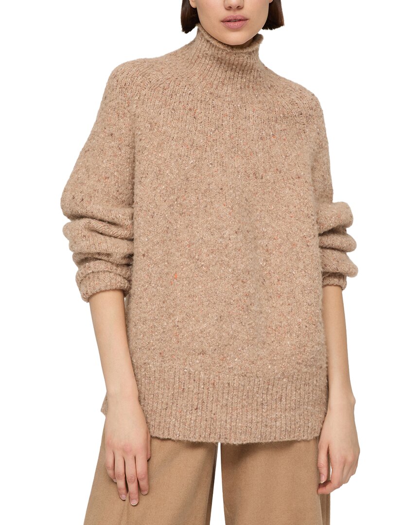 Lafayette 148 New York Lafayette 148 New York Lofty Sunburst Raglan Sleeve Alpaca & Wool-Blend  Sweater
