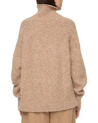 Lafayette 148 New York Lafayette 148 New York Lofty Sunburst Raglan Sleeve Alpaca & Wool-Blend  Sweater