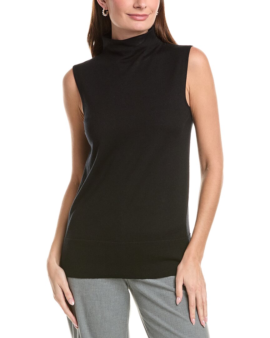 Lafayette 148 New York Lafayette 148 New York Sleeveless Mock Neck Cashmere & Wool-Blend Sweater