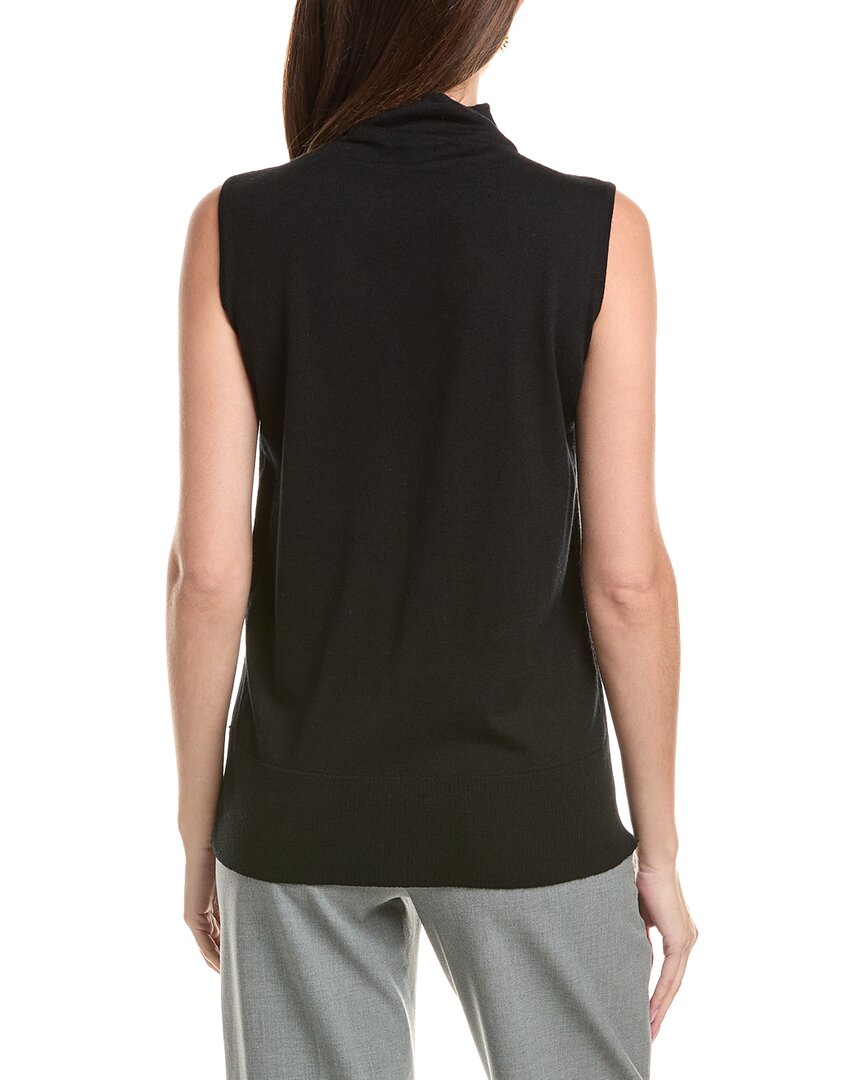 Lafayette 148 New York Lafayette 148 New York Sleeveless Mock Neck Cashmere & Wool-Blend Sweater