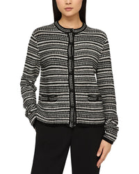 Lafayette 148 New York Lafayette 148 New York Plus Mixed Stitch Button Front Cardigan