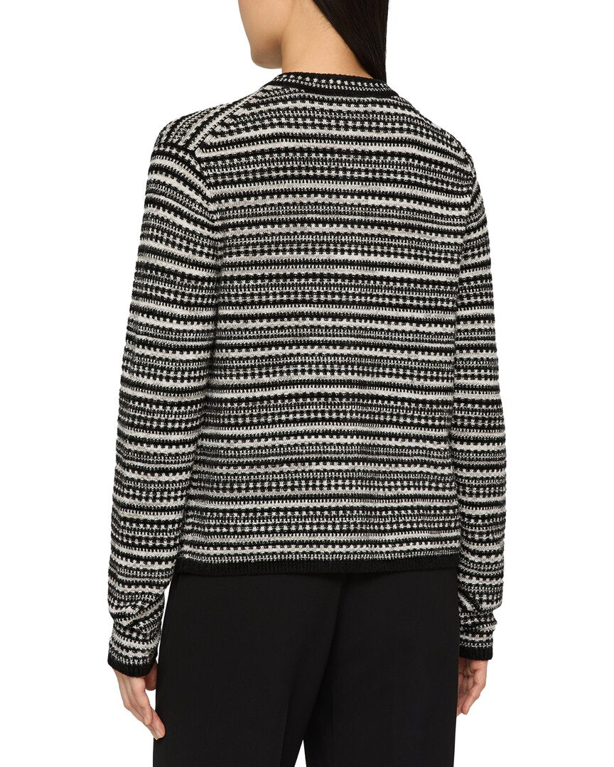 Lafayette 148 New York Lafayette 148 New York Plus Mixed Stitch Button Front Cardigan
