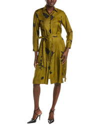 Mm By Max Mara Jadi Silk Shirtdress