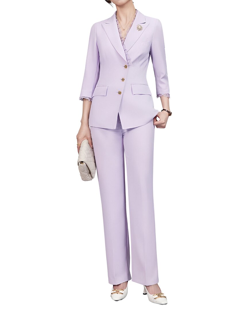 Vera Dolini 2Pc Blazer & Pant Set