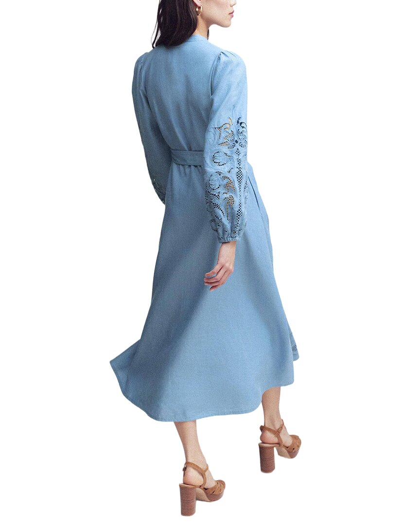 Boden Boden Petite Mae Linen Blend Shirt Dress