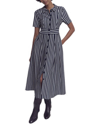 Boden Boden Petite Bridget Ponte Shirt Dress