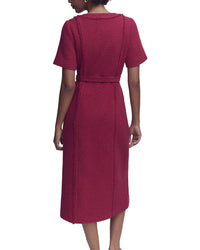 Boden Boden Petite Ruth Zip Texture Dress