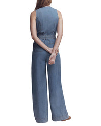 Boden Boden Petite Sleeveless Denim Jumpsuit