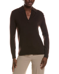 Theory Slouchy Cashmere Polo Sweater