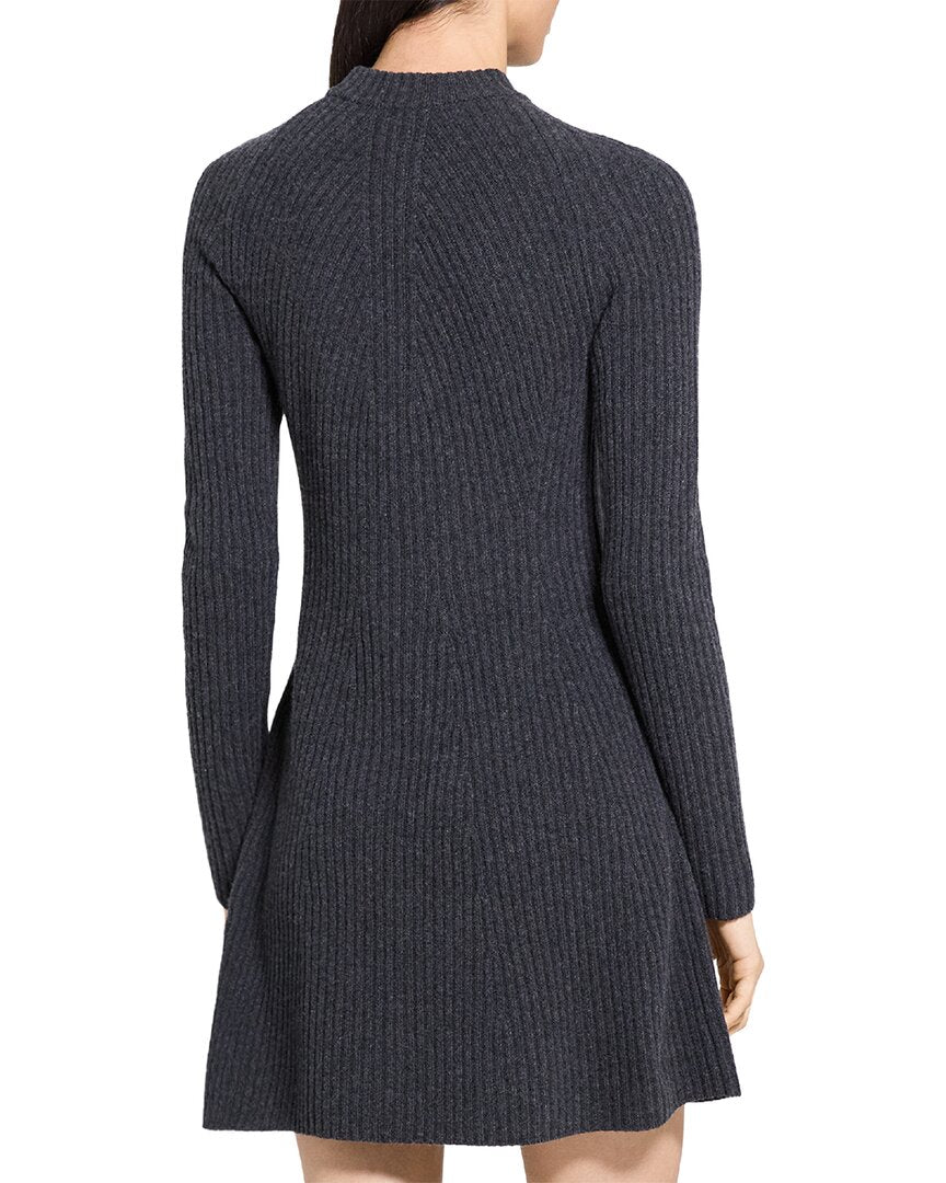 Theory Traveling Rib Wool & Cashmere-Blend Dress