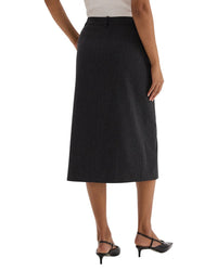 Theory Midi Wool-Blend Trouser Skirt