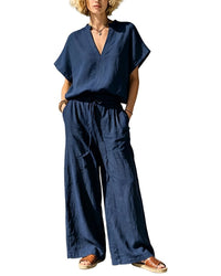 Olivia Taylor 2Pc Blouse & Pant Set