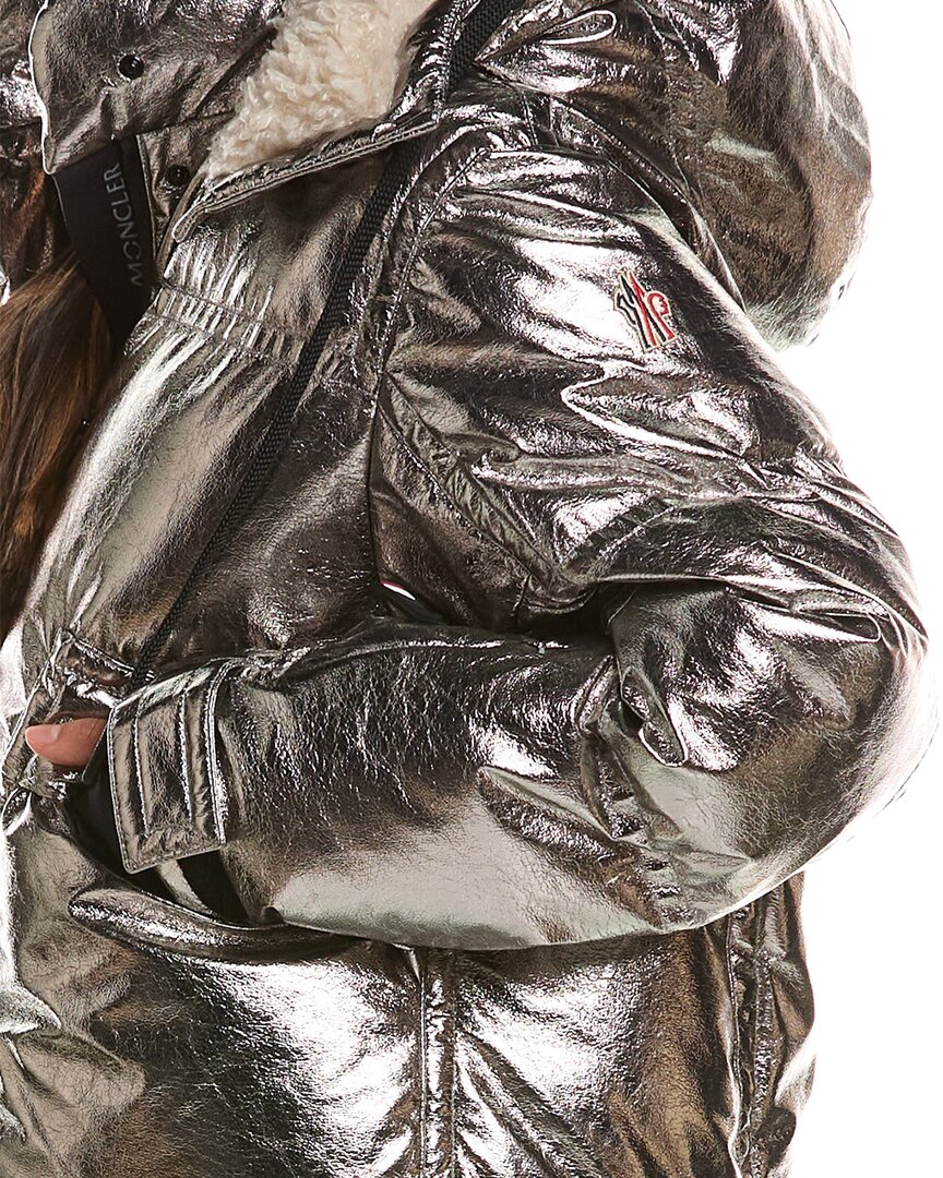 Moncler Calaque Metallic Hooded Ski Jacket