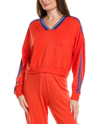 Splits59 Ellie Fleece V-Neck Sweatshirt