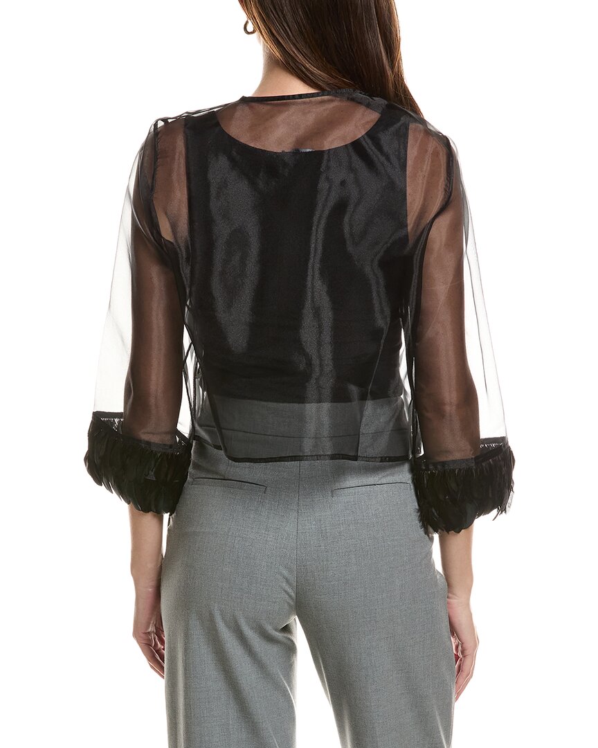 tyler böe Tyler Böe Elise Feather Trim Top