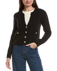 tyler böe Tyler Böe Mallory Gold Button Cardigan
