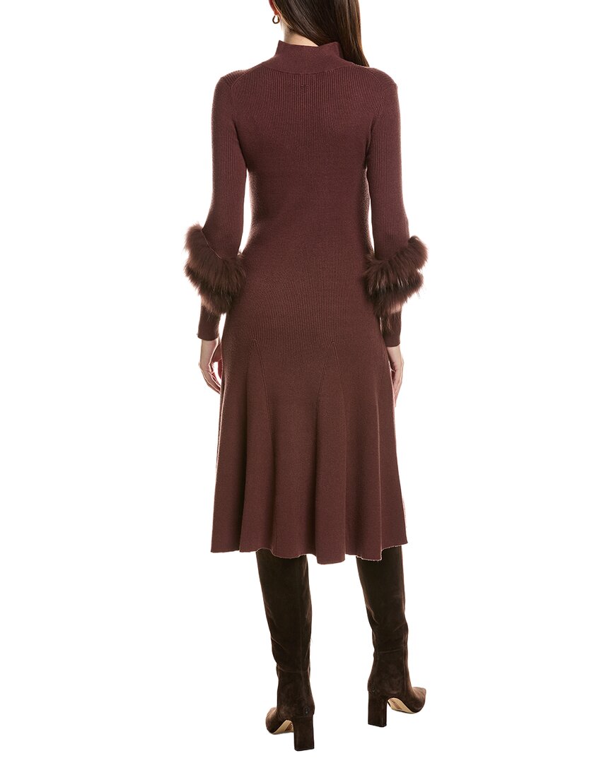 tyler böe Tyler Böe Celia Knit Fur Trim Dress