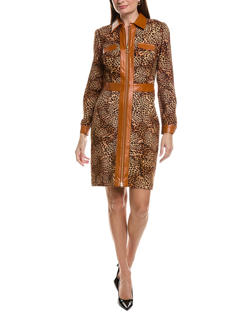 tyler böe Tyler Böe Karine Ponte Cheetah Dress