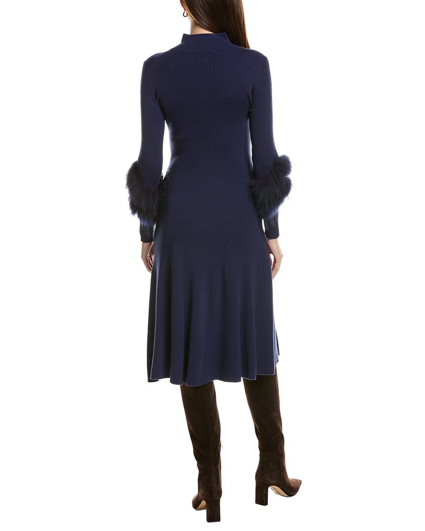 tyler böe Tyler Böe Celia Knit Fur Trim Dress