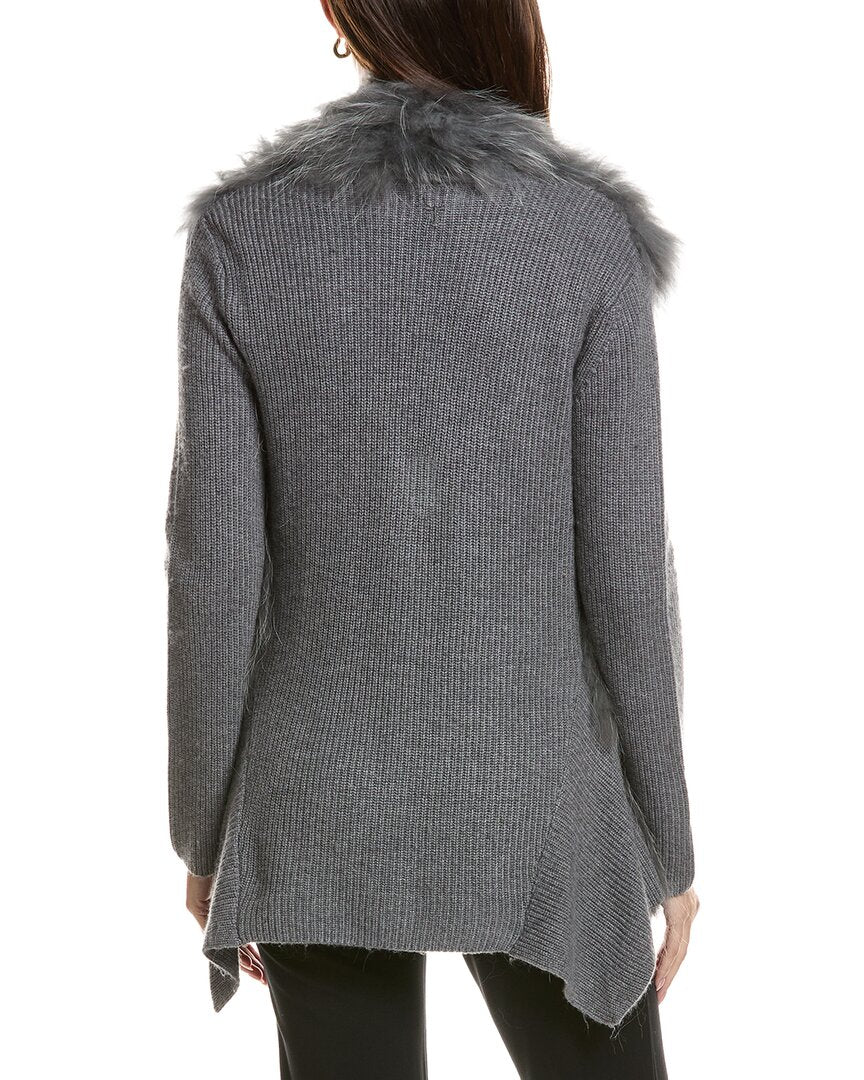 tyler böe Tyler Böe Evie Silver Wool & Cashmere-Blend Cardigan