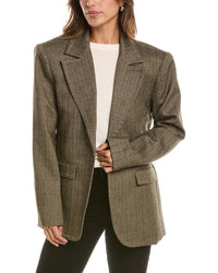 Ronny Kobo Birch Wool-Blend Blazer