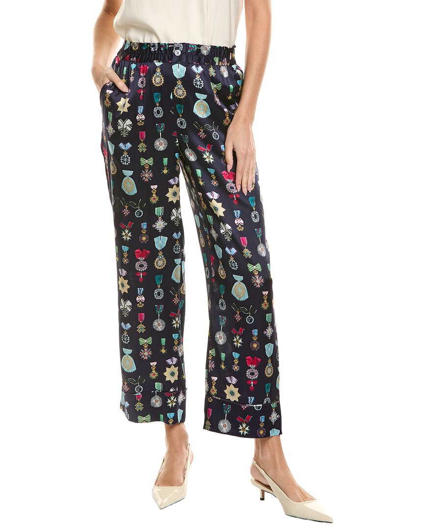 Temperley London Gloriette Silk-Blend Trouser