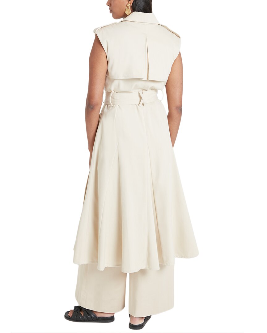Temperley London Javier Wool-Blend Sleeveless Trench Coat