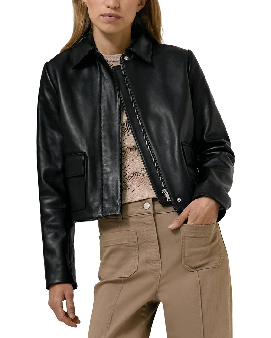 Reiss Reiss Drew Leather Jacket