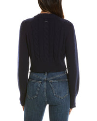 Toccin Rita Cropped Wool & Cashmere-Blend Cardigan