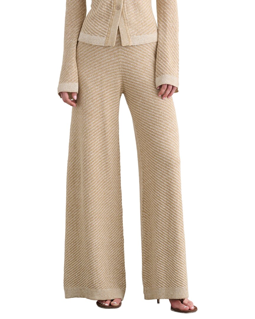 Toccin Lilibet Flared Pull- On Linen-Blend Pant