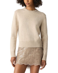 Toccin Jenny Classic Crewneck Wool & Cashmere-Blend Sweater