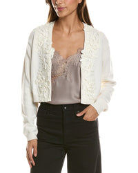 Toccin Rosalind Floral Knit Applique Cardigan