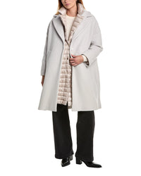 Herno Twofer Wool-Blend Down Coat