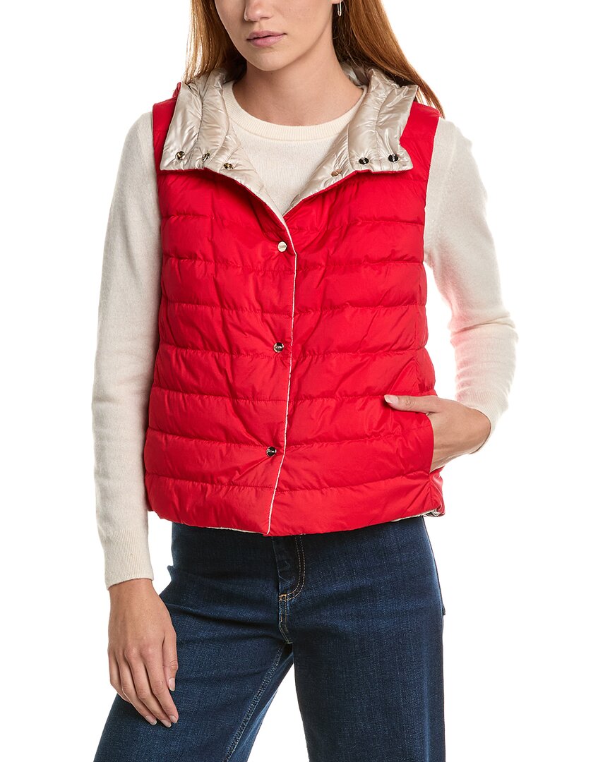 Herno Red Reversible Puffy Vest