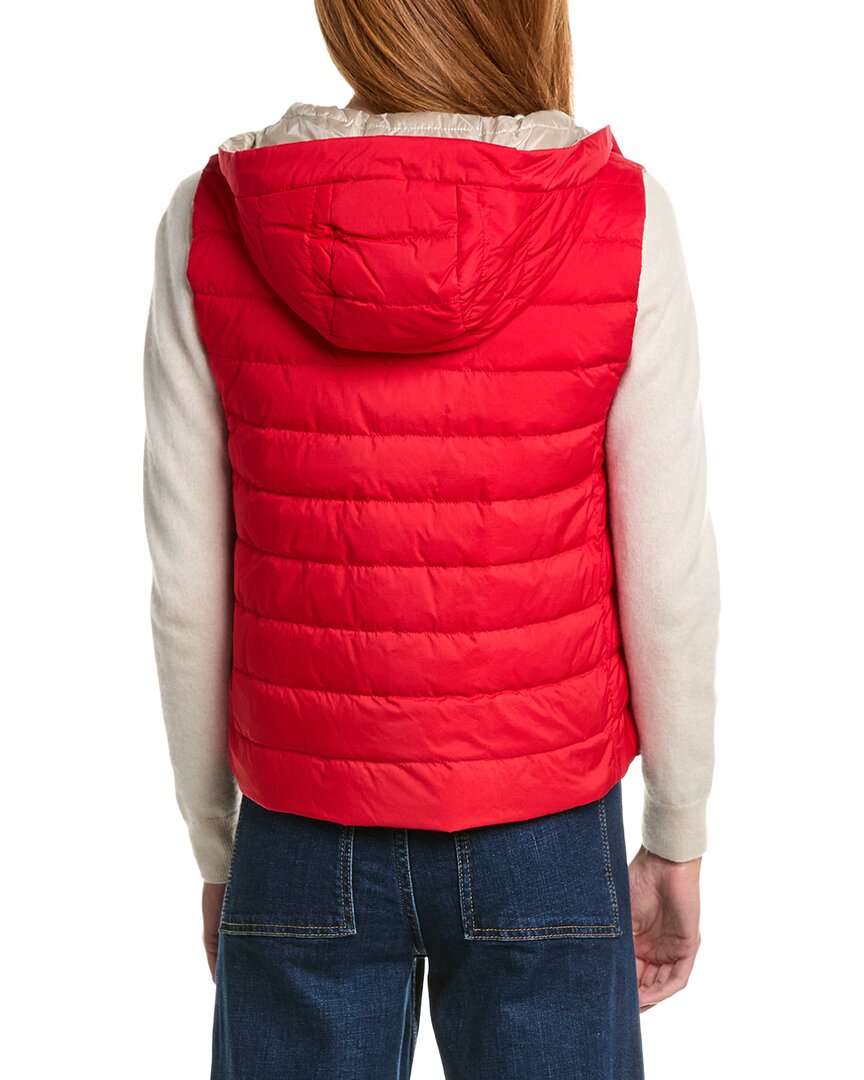 Herno Red Reversible Puffy Vest