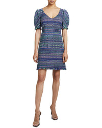 Santorelli Wool-Blend Bianca Shift Dress