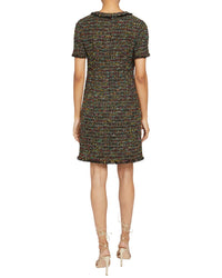 Santorelli Shea Wool-Blend Shift Dress