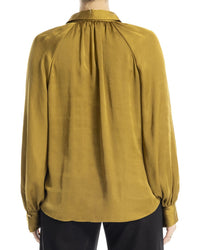 Max Studio Long Sleeve Button Front Blouse