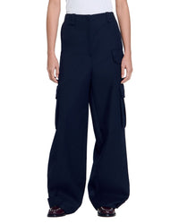 Sandro Sandro Basic Wide Leg Trouser